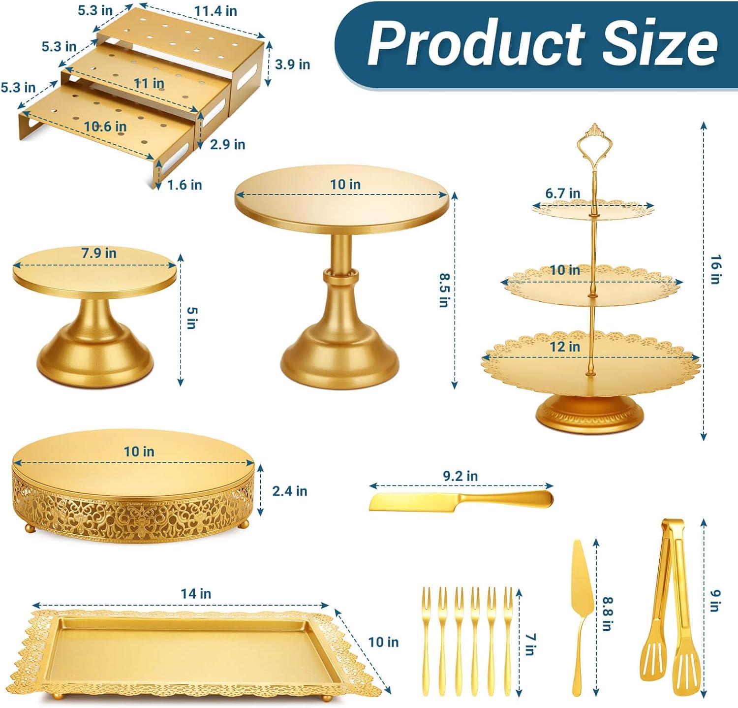Conjunto de Exposição para Mes - Display Risers Set avaliação e preço