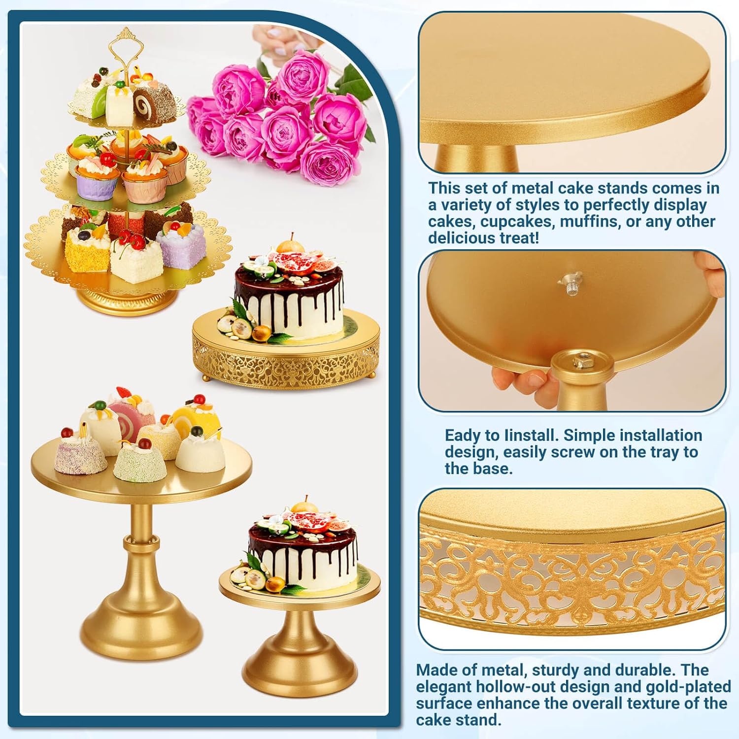 Conjunto de Exposição para Mes - Display Risers Set avaliação e preço