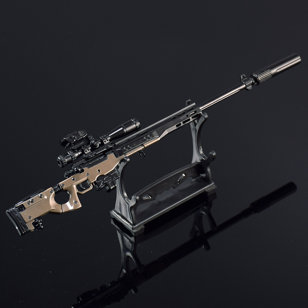 Modelo de rifle de precisão AW - Action Figure Stand avaliação e preço