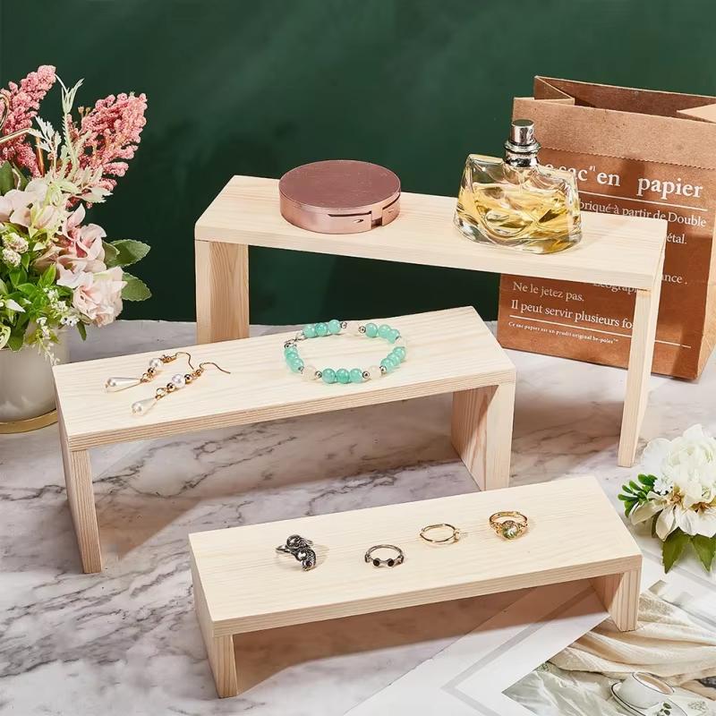 Suportes de madeira retangular - Display Risers Set avaliação e preço
