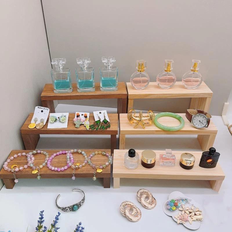 Suportes de madeira retangular - Display Risers Set avaliação e preço